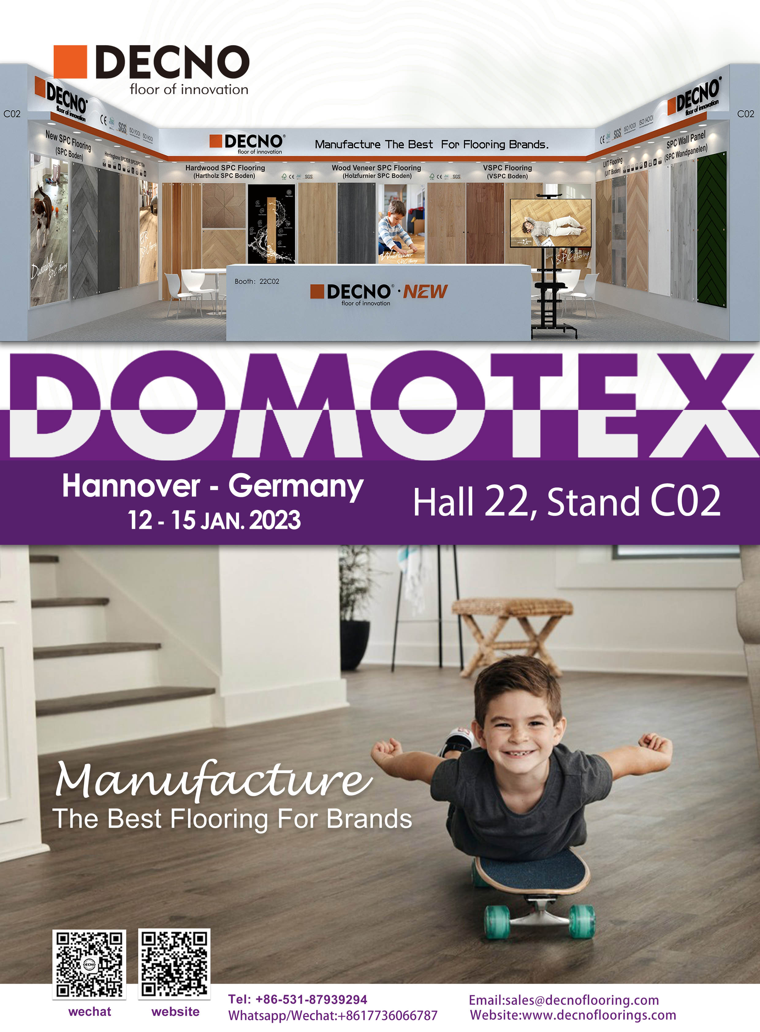 DECNO New Products Ignite DOMOTEX Hannover 2023