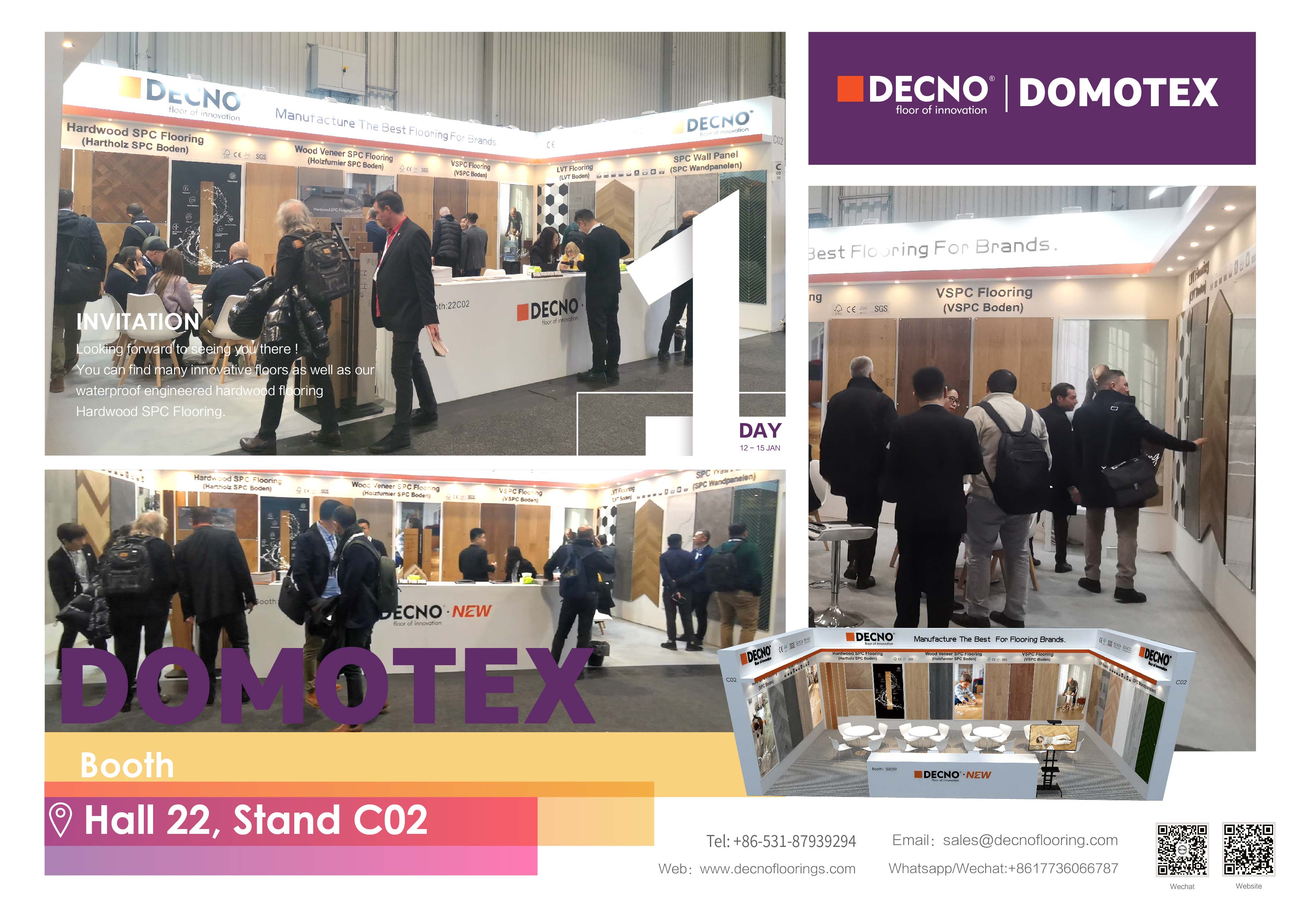 DECNO New Products Ignite DOMOTEX Hannover 2023