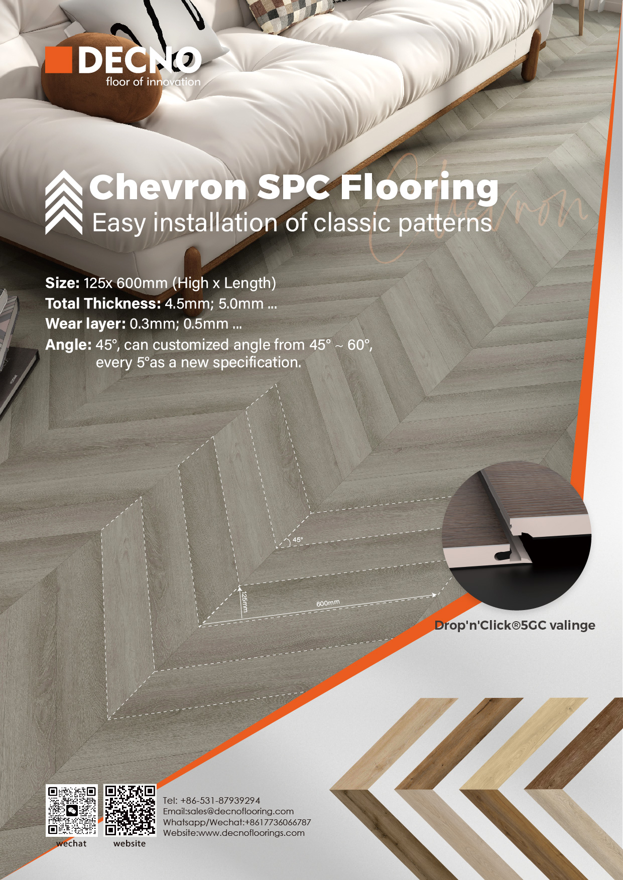 DECNO | Chevron SPC Flooring Creates More Value For Brands