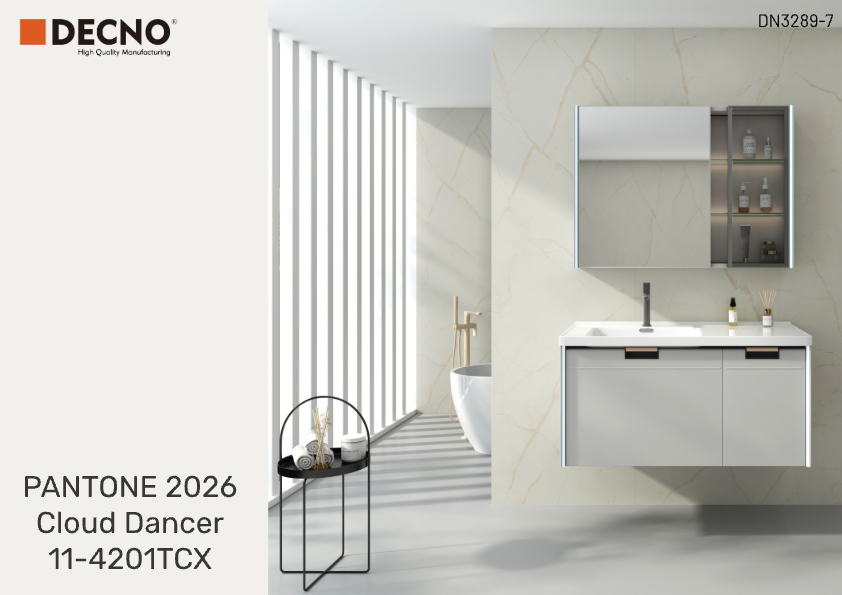2026 Cloud White SPC Wall Panel|DECNO x PANTONE 2026 Cloud White SPC Wall Panel|DECNO x PANTONE