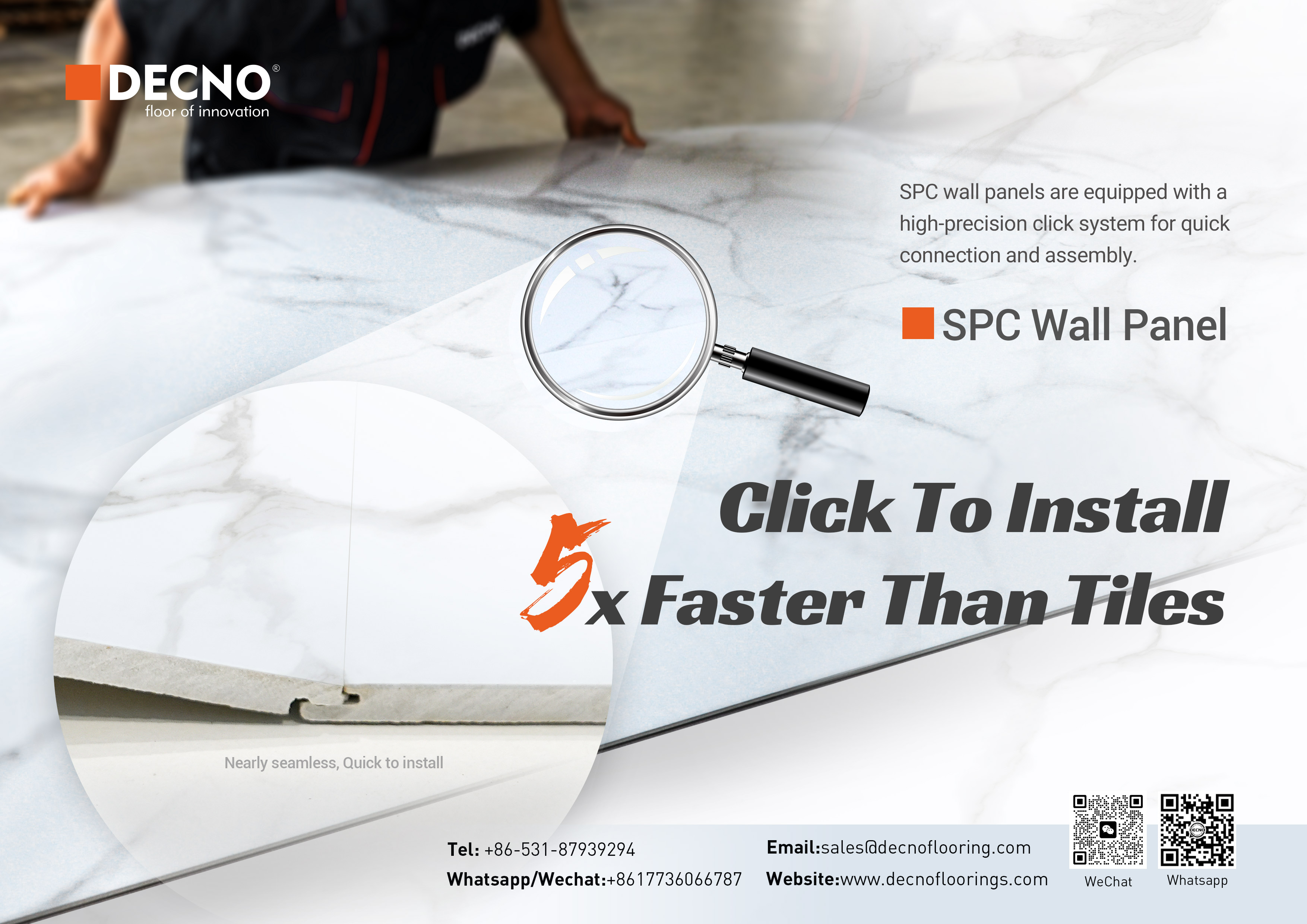 2026 Cloud White SPC Wall Panel|DECNO x PANTONE 2026 Cloud White SPC Wall Panel|DECNO x PANTONE