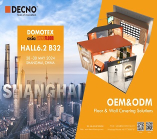 DECNO Launches New Floor & wall Panels - 2024 DOMOTEX asia